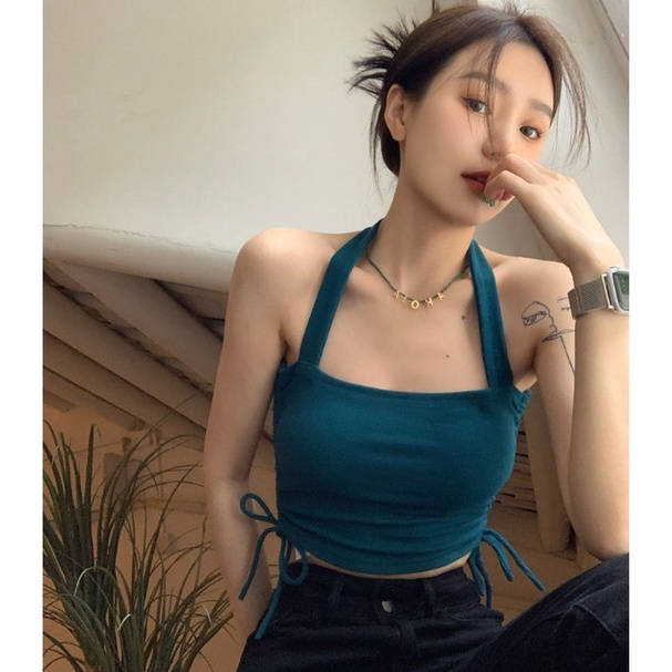 Áo Hai Dây Cột Dây Thời Trang Mùa Hè Quyến Rũ Cho Nữ