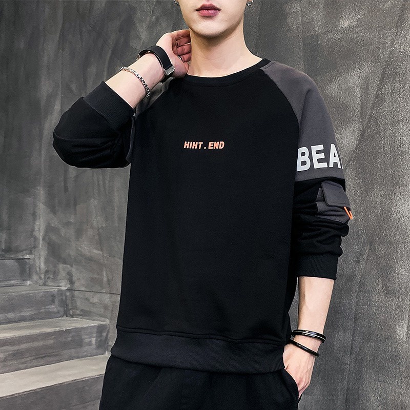 Áo Sweater Chui Đầu SuzaSport HIHTEND Phong Cách Hàn Quốc Hai Màu Trẻ Trung