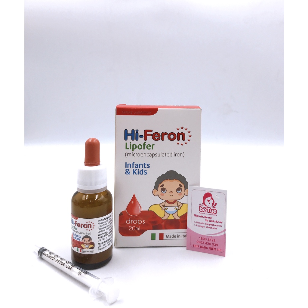 [NHẬP KHẨU CHÍNH HÃNG]- SIRO SẮT HI FERON NHỎ GIỌT