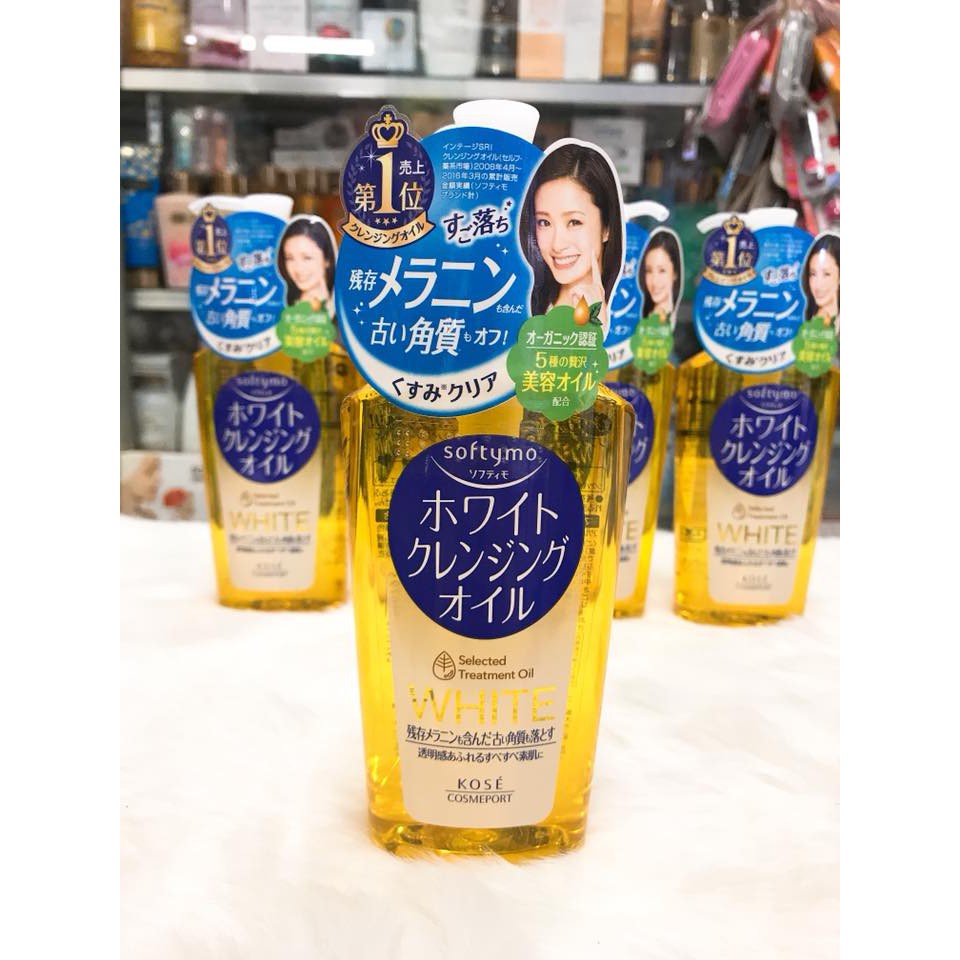 Dầu tẩy trang dưỡng ẩm Kose Softymo Cleansing Oil tẩy trang dịu nhẹ Nhật 230ml Rose.beautify