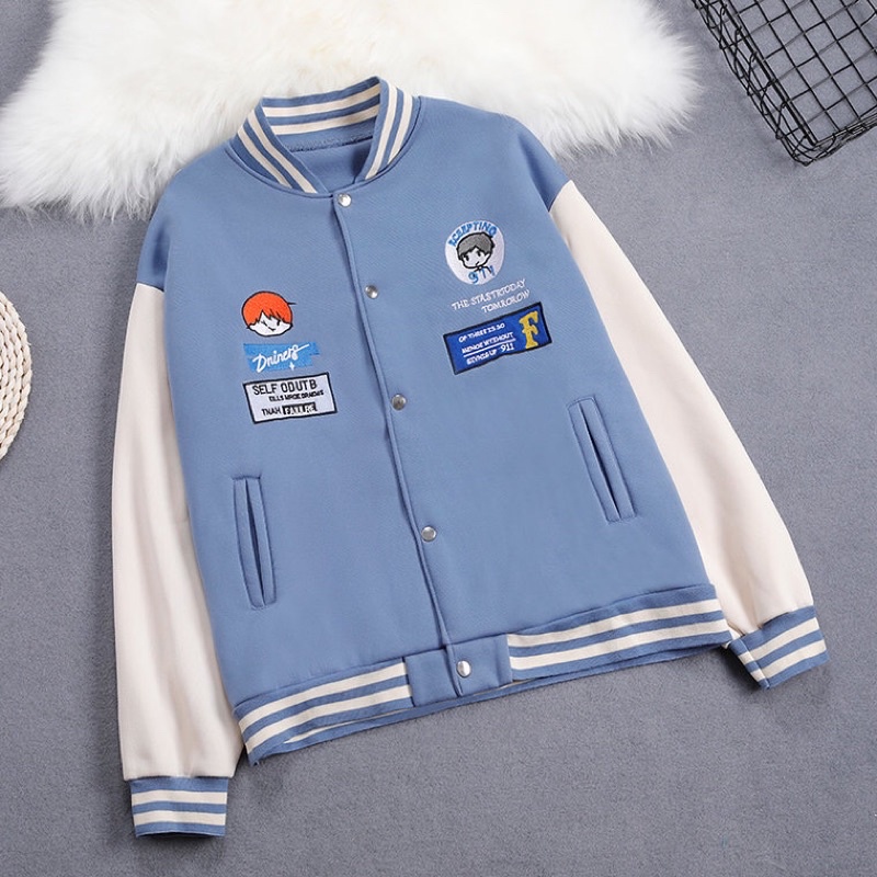Áo khoác cadigan nam nữ thun nỉ hình ngoại hình logo stitchker cao cấp sumisu shop