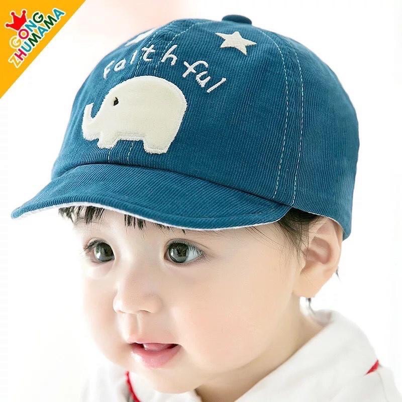 Mũ lưỡi trai hình chú voi cho bé 6 tháng - 36 tháng