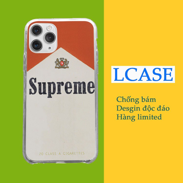 Ốp iphone màu sắc logo supeme màu sắc Ốp silicon độc xinh Iphone 6/7/X/Xs/Xs Max/11/11 Promax/12/12 Promax SUPPOD00327