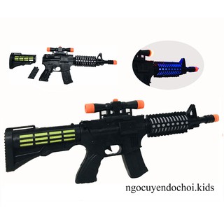ĐỒ CHƠI AK BẰNG NHỰA CÓ NHẠC ĐÈN size nhỡ 48*17*4