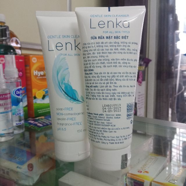 Sữa rửa mặt dịu nhẹ Lenka 150ml