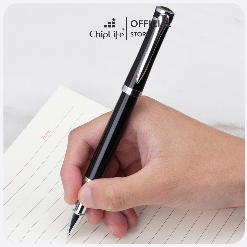 Bút ký cao cấp ALAN CHIPLIFE ALN042 dạng nắp khắc tên - Mực xanh ngòi 0.5mm