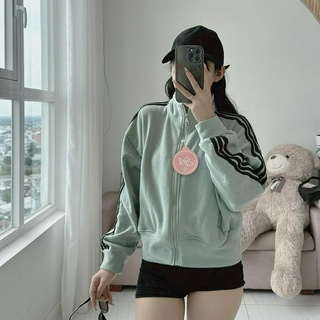 KHOÁC BOMBER DA LỘN VIỀN TAY