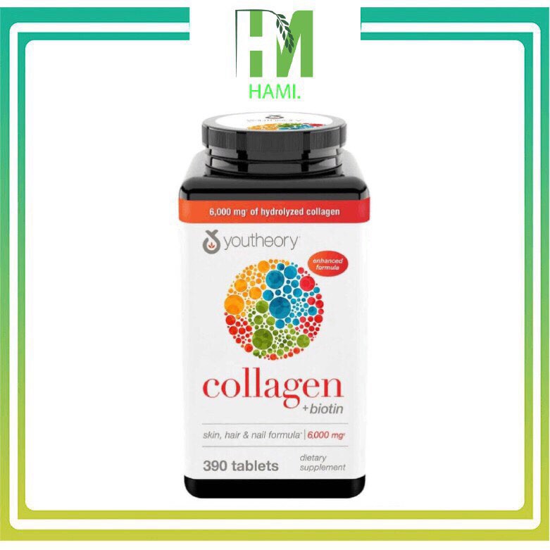 ❐✘ Collagen 390 viên Youtheory Advanced Type 1,2&3