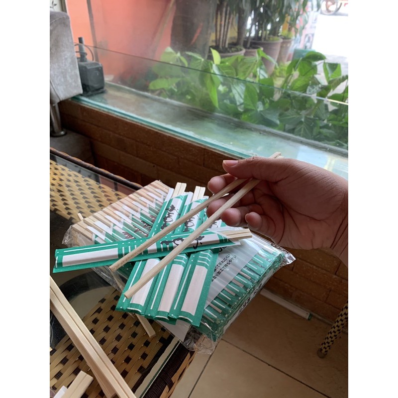 Set 100 đôi đũa gỗ dùng một lần Nhật Bản