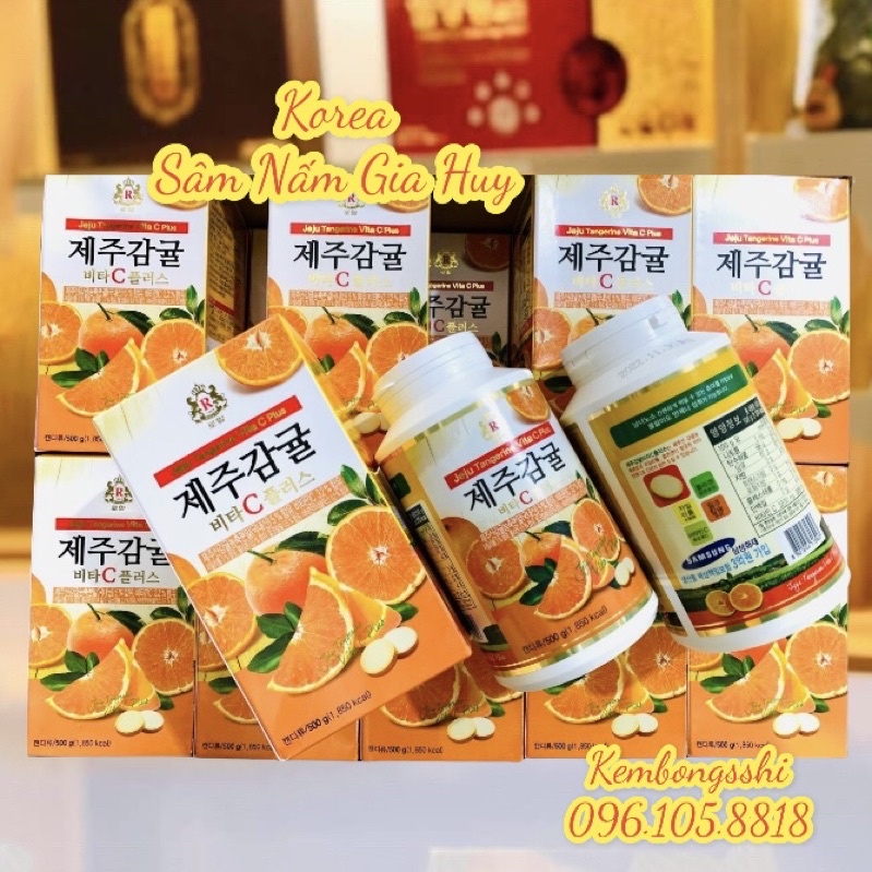 [DATE MỚI NHẤT] [HỘP TO 500gr] Viên Ngậm VITAMIN C JEJU Hàn Quốcc