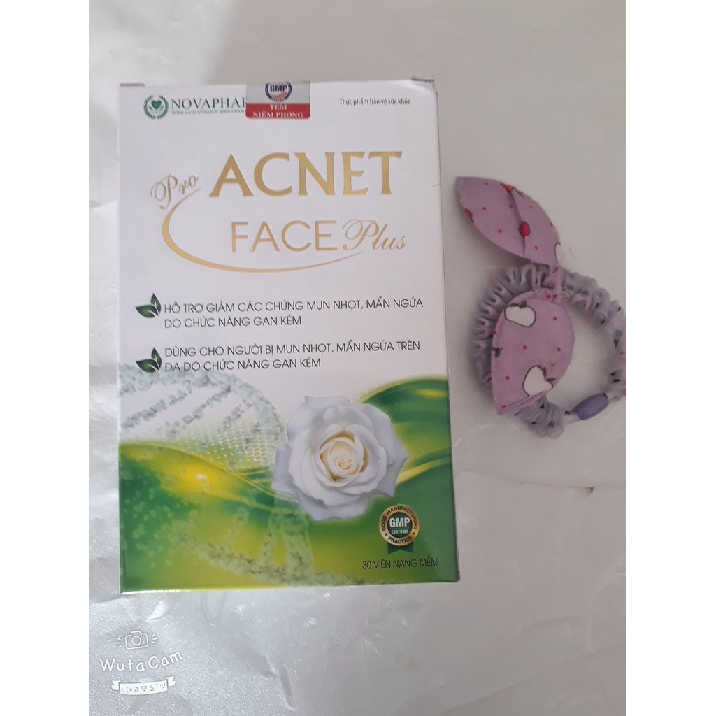 Viên uống giảm mụn PRO ACNET FACE PLUS, giúp thanh nhiệt, giải độc, giảm mụn nhọt, mụn trứng cá, mẩn ngứa do gan kém