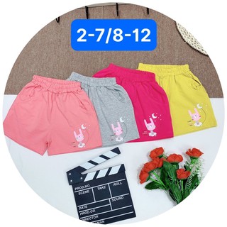 set 2 quần cotton bé gái 1-12 bb angel