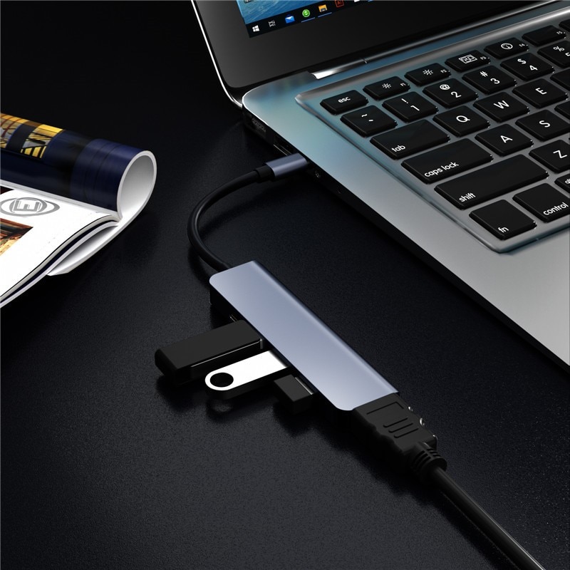 Bộ Chia 3 Cổng Usb 3.0 Pd 3.0 5 Trong 1 | BigBuy360 - bigbuy360.vn