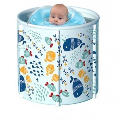 Bể Bơi Trong Nhà Cho Bé 0-2 Tuổi (65x70cm) - Bể Bơi Vải Bạt