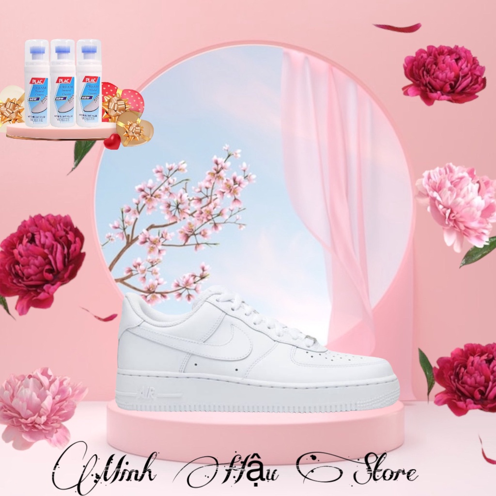 Giày Nike_Air Force 1 Nam Nữ, Giày_Nike Trắng AF1 Thể Thao Hàng Loại 1 Full Box