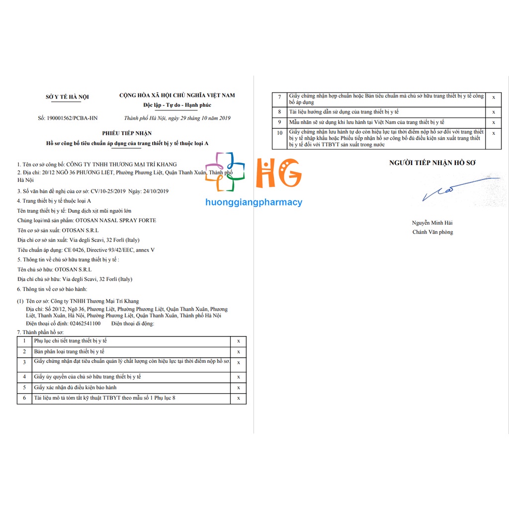 Xịt mũi Otosan nasal spray- Hỗ trợ viêm mũi do vi khuẩn lọ 30ml