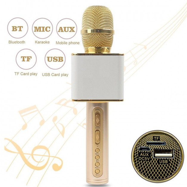 Micro Bluetooth Karaoke không dây SD-08 kèm loa bluetooth hàng loại 1 âm thanh cực chuẩn BH 6 tháng 🍁FREE SHIP🍁