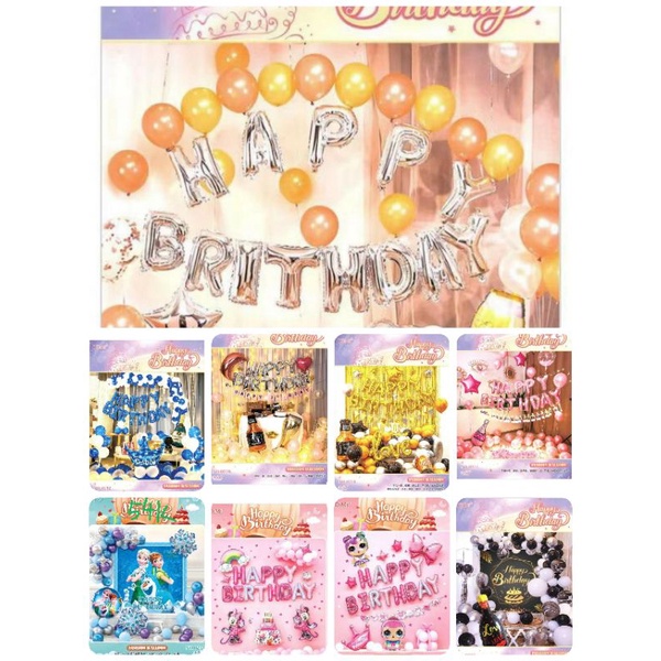 SET BÓNG TRANG TRÍ SINH NHẬT TRÊN 30 MẪU TRAI GÁI.