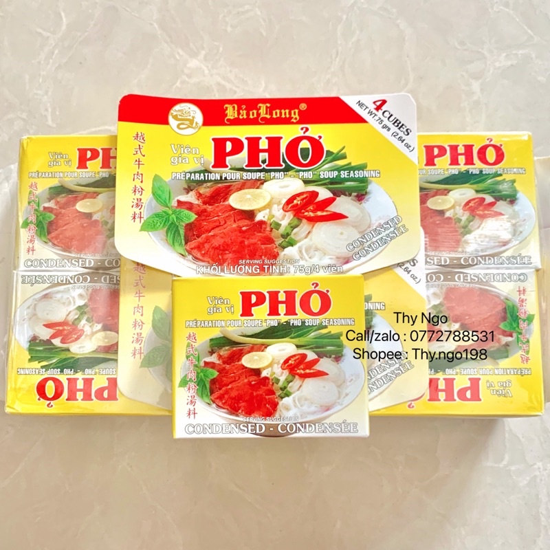 Viên gia vị phở / bún bò / hủ tiếu nam vang 75g