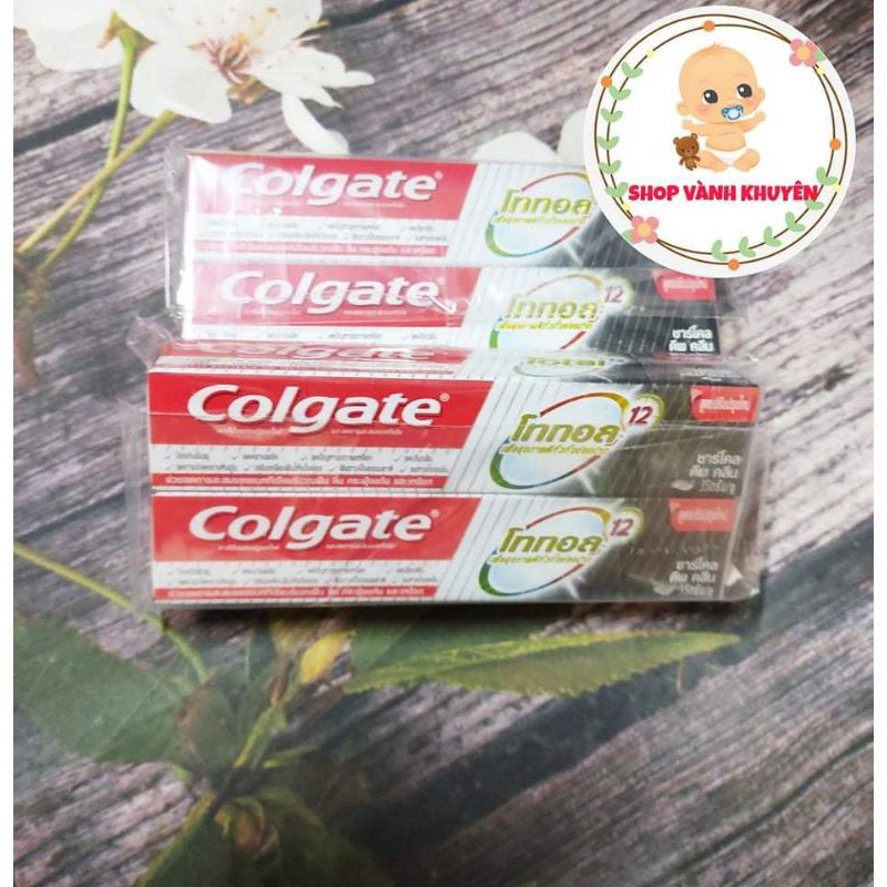 (Tuýp du lịch) Kem đánh răng Colgate Total than hoạt tính bảo vệ toàn diện 35g