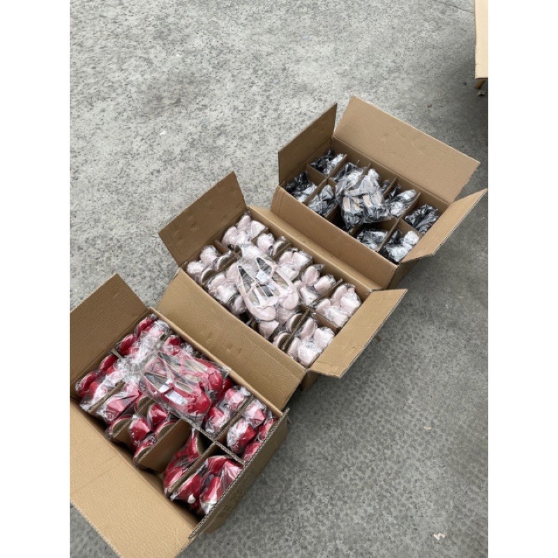 Giày búp bê nơ xuất dư bé gái quai ngang tiểu thư lên chân siêu đẹp