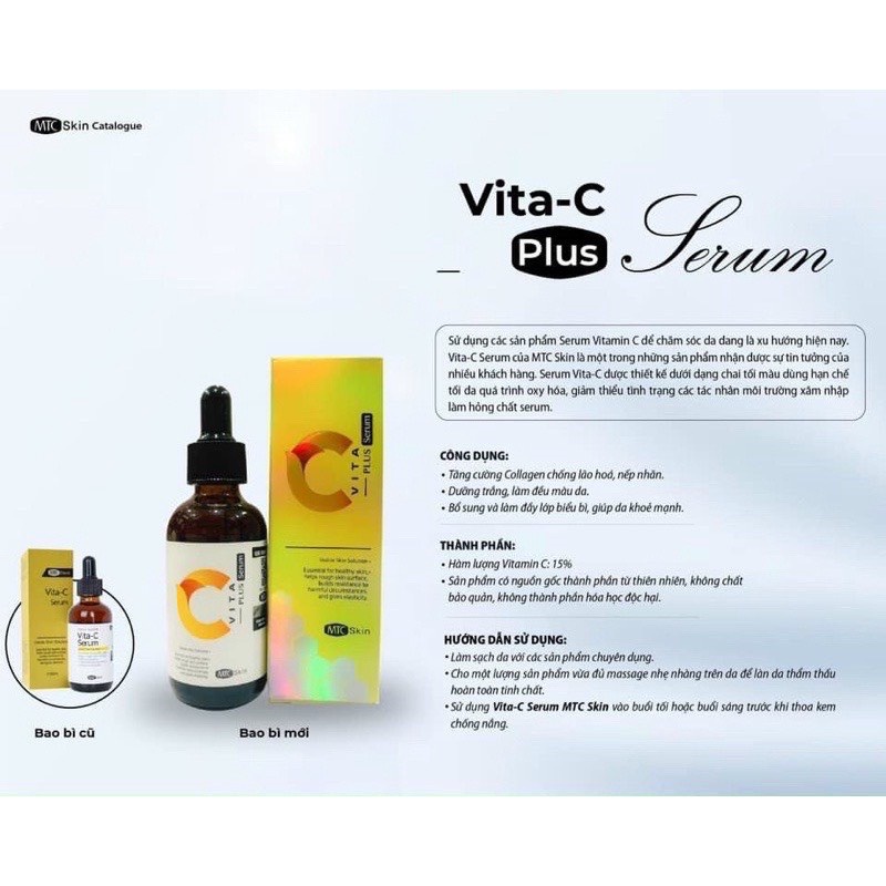 Tinh Chất Serum VitaminC Trắng Da Cấp Ẩm Phục Hồi Da Căng Mịn, Hàng Hàn Quốc MTC SKIN