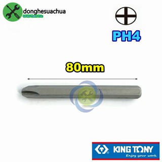 Mũi vít đóng bake PH4 Kingtony 188004P No.4 X 80mm (1 Cây)