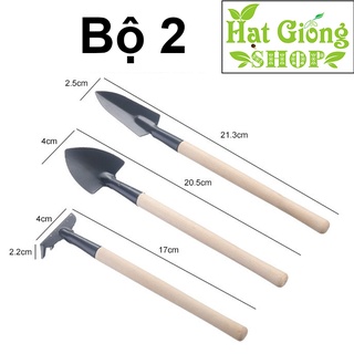 Bộ Dụng Cụ Làm Vườn - Bộ Cuốc Xẻng Mini (bộ 3 cái)