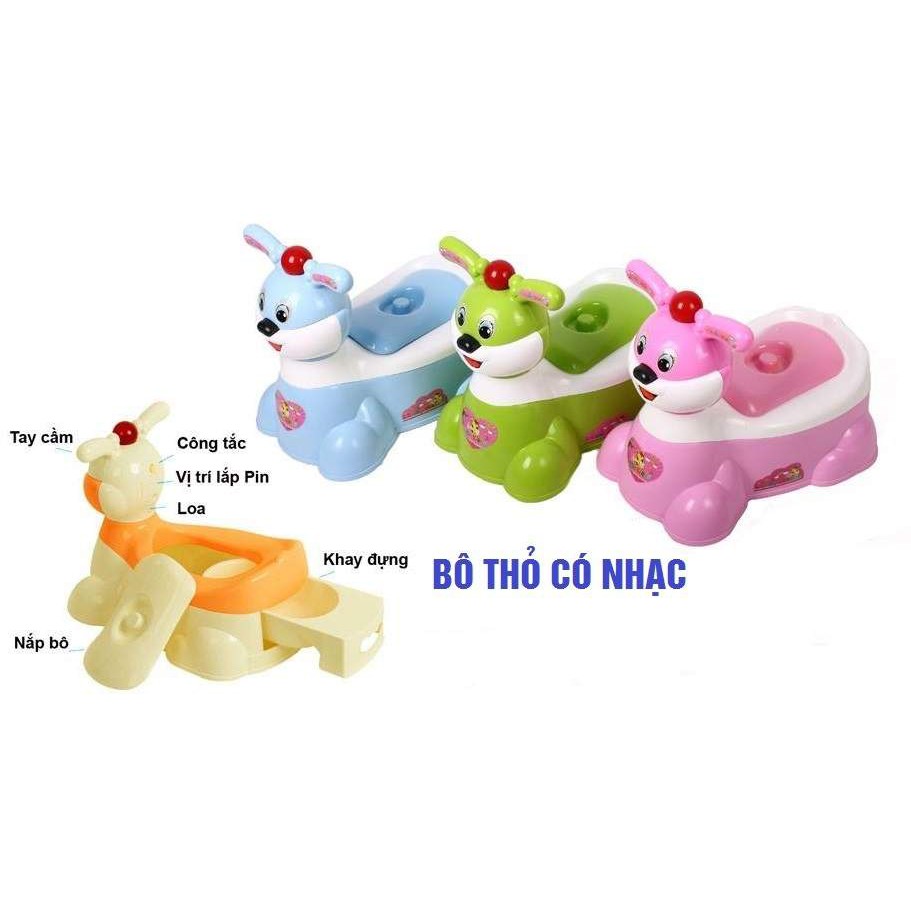 Bô thỏ có nhạc - giao màu ngẫu nhiên