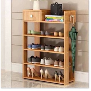 Kệ giầy dép 5 tầng bằng gỗ giá rẻ