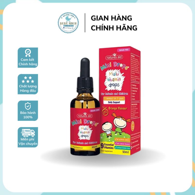 MULTI VITAMIN NATURES AID CHO BÉ 3 THÁNG ĐẾN 5 TUỔI