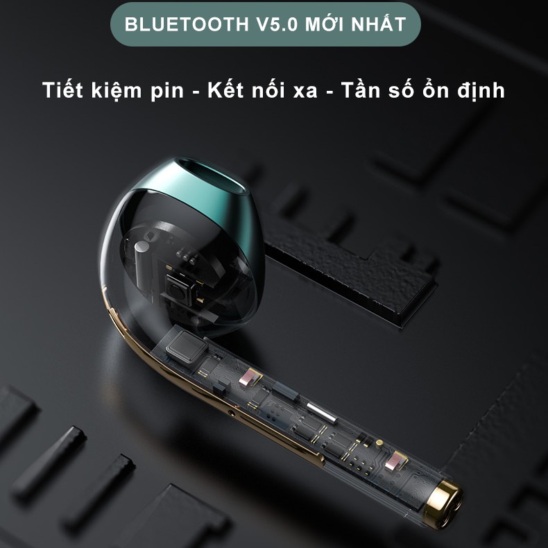 Tai nghe bluetooth không dây True Wireless Sidotech Airpods mini TWS nâng cấp âm thanh Super Bass Cảm ứng Smart