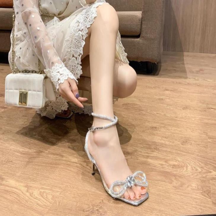 Sandal 7p Nơ Quai Đá Công Chúa Xinh Fullbox Bill Túi Cao Cấp