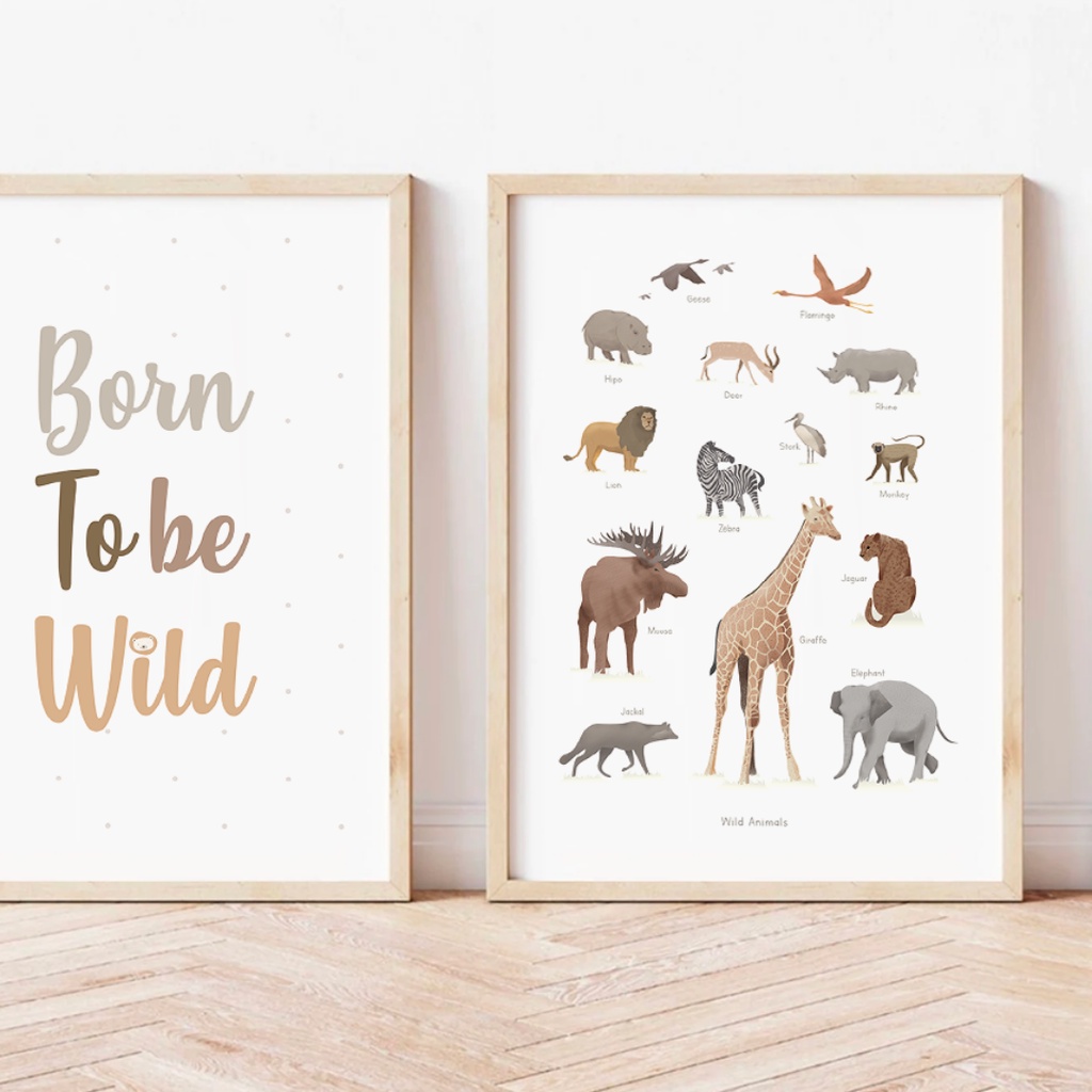 Tranh Vải Bạt Treo Tường Tông Nâu Phong Cách Boho Trang Trí Nhà Cửa