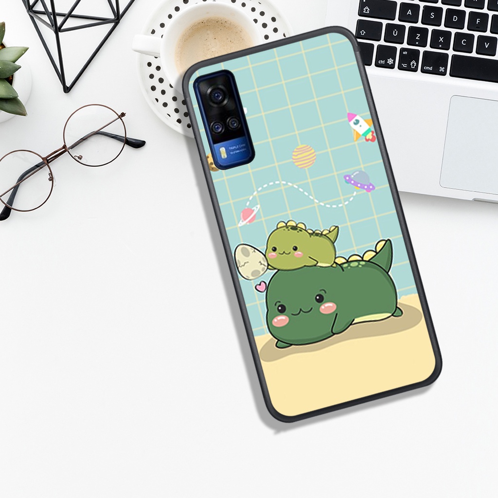 [HOT]ỐP VIVO Y12S - Y20 - Y20S - Y51 2020 - Y72 - Y53S , IN HÌNH KHỦNG LONG CHIBI SIÊU DỄ THƯƠNG.