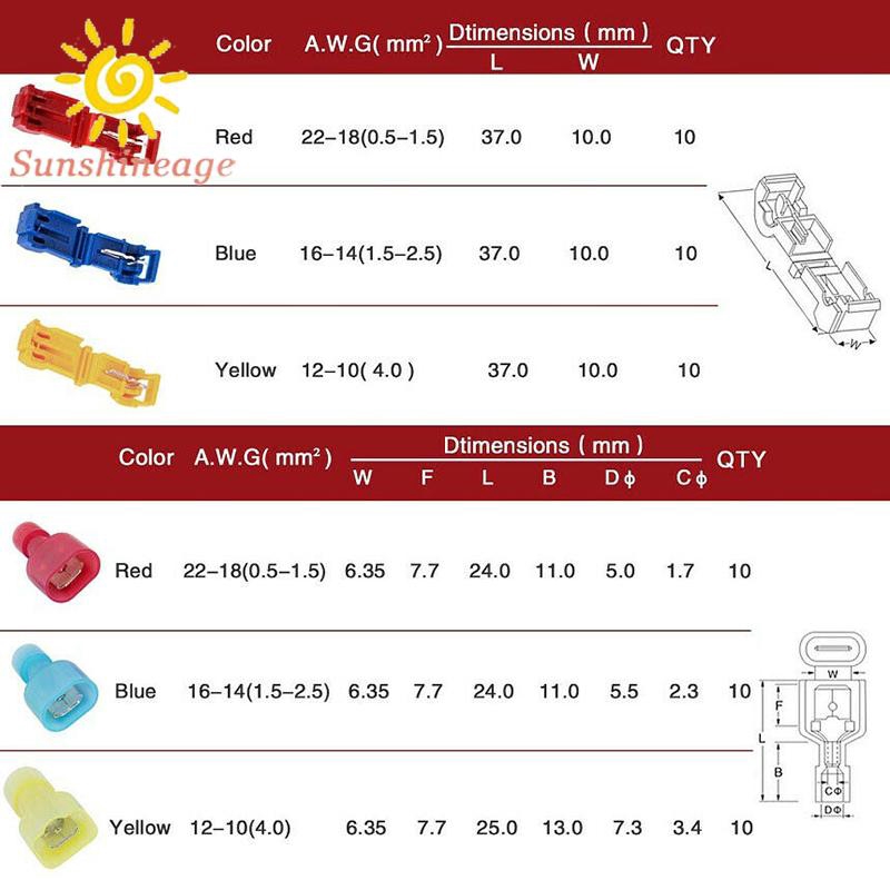 Set 60 Đầu Nối Dây Điện Tiện Lợi