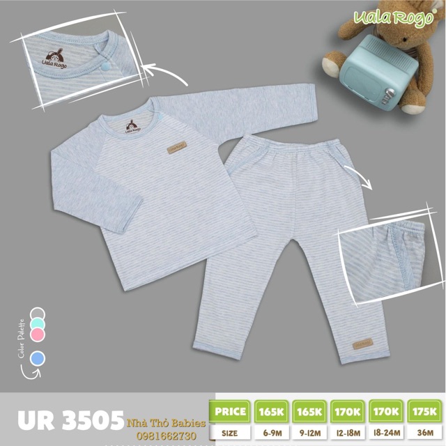 Bộ quần áo dài tay thân jaclan 3505_Ualarogo