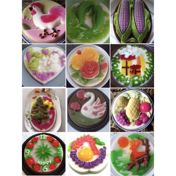 🌺Khuôn 20cm, Đổ Rau Câu, Làm Bánh Nhiều Mẫu