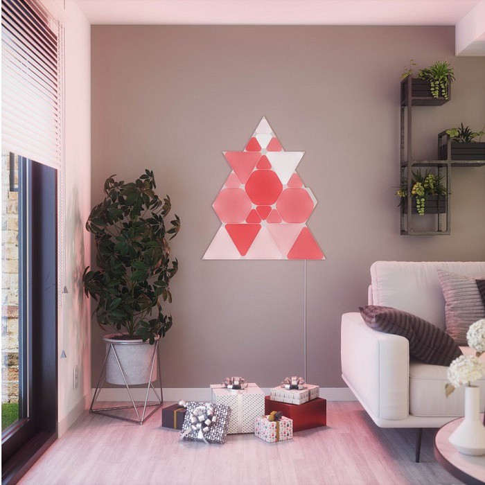 Nanoleaf Shapes Mini Triangle Extra Kit – Bộ đèn mở rộng tam giác nhỏ, 10 miếng