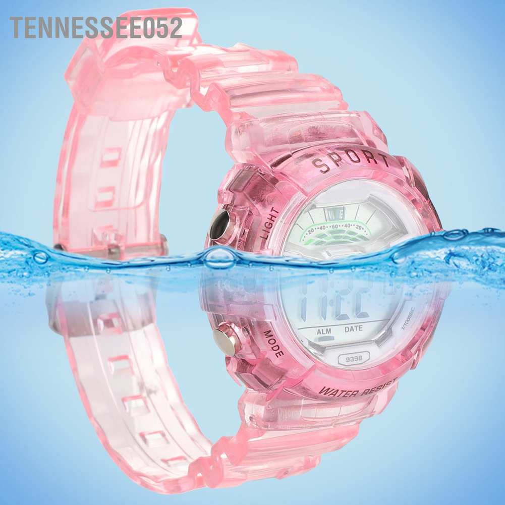 Hàng Sẵn Đồng hồ trẻ em điện tử không thấm nước Đồng hồ đeo tay ban đêm Giảm sức đề kháng cho trẻ em Đồng hồ điện tử đa năng chống nước dạ quang dành cho bé【Tennessee052】