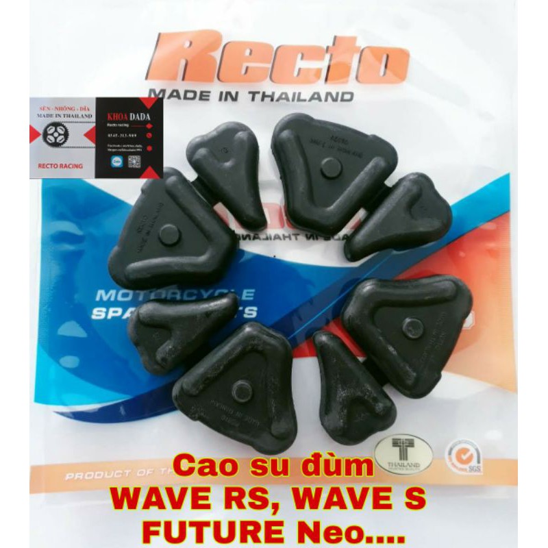 Cao su đùm, giảm giật Wave RS/FUTURE NEO. Recto