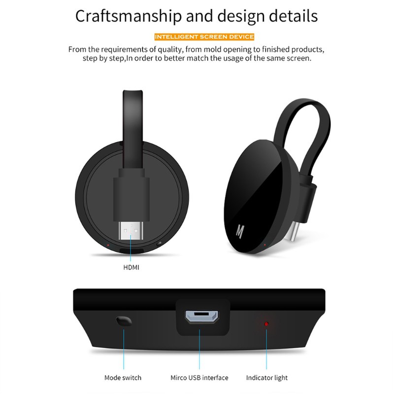 Đầu Chuyển Đổi Hdmi 1080p Wifi Không Dây Kèm Phụ Kiện | BigBuy360 - bigbuy360.vn