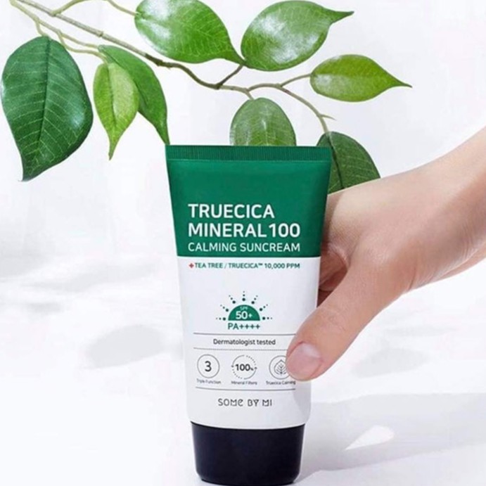 [Hàng Công Ty] Kem Chống Nắng Cho Da Mụn - Some By Mi Trucica Mineral 100 Calming Suncream SPF50+/PA+++ 50ml