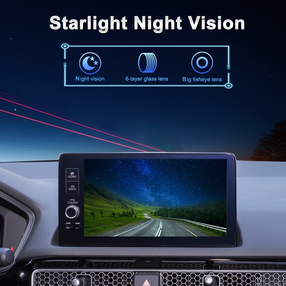 Smartour 2k ahd 1080p cvbs tầm nhìn ban đêm góc rộng 180 độ xe mắt cá hd dự phòng ngược camera quan sát phía sau ô tô đa năng
