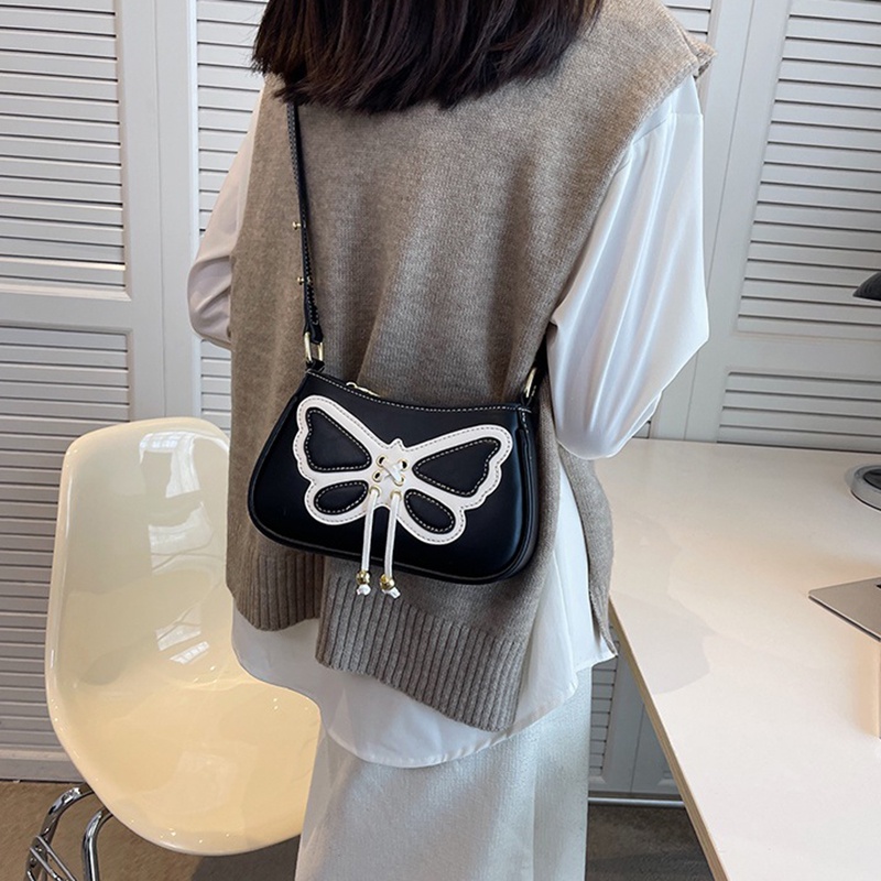 IELGY Túi Đeo Chéo In Họa Tiết Bươm Bướm Thời Trang Cho Nữ