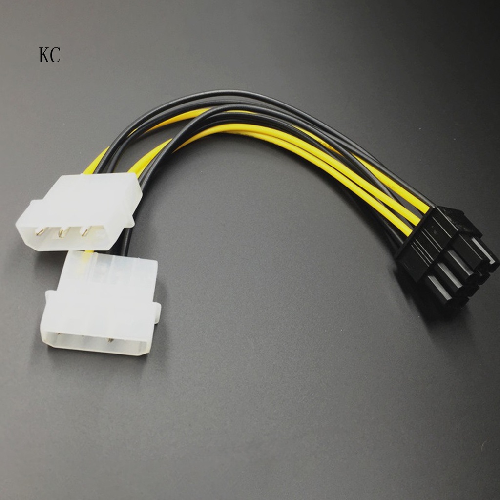 [KC] 18cm Video Card Power Cable Dual 4Pin to 8Pin PCI Express Graphics