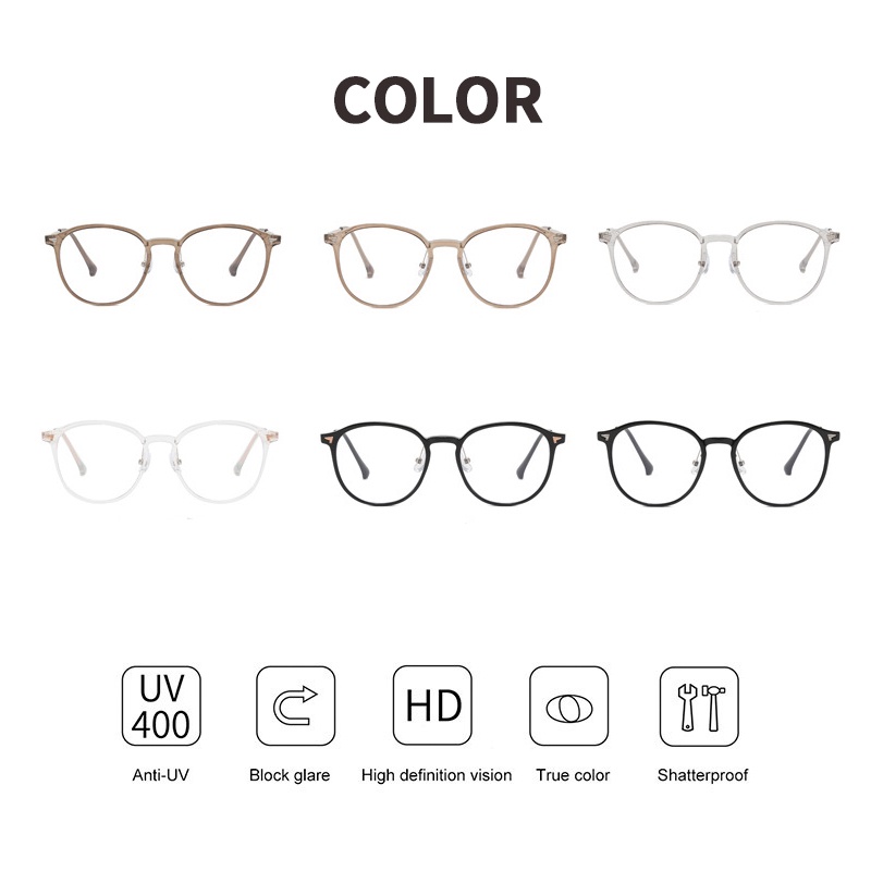 (KIQI-FASHION) COD Mắt Kính Chống Ánh Sáng Xanh Thời Trang Chất Lượng Cao Cho Nữ