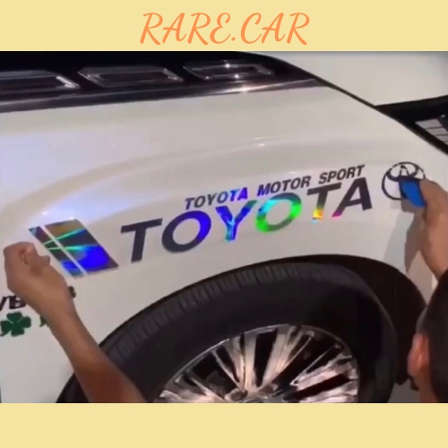 Bộ  Decal dán sườn xe ô tô phản quang - Miếng dán xe ô tô - Tem dán xe hơi theo logo hãng xe - Sticker