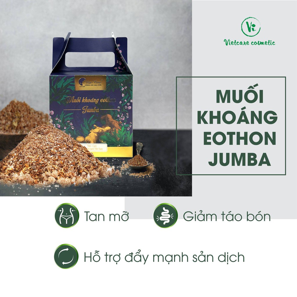 Muối gừng giảm eo, săn da mẹ sau sinh Vietcare