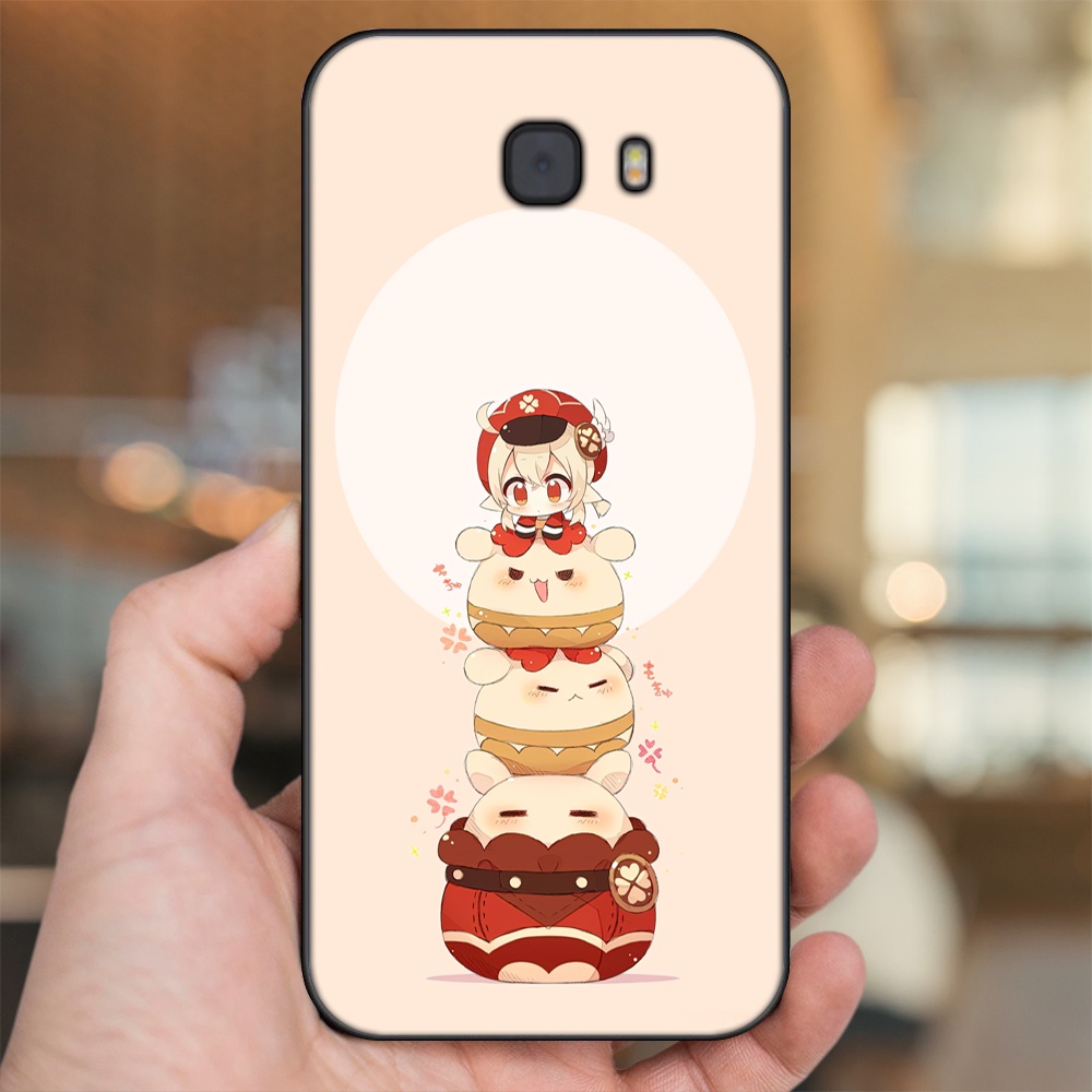Ốp lưng Samsung C9 Pro viền đen in hình Klee Genshin Impact